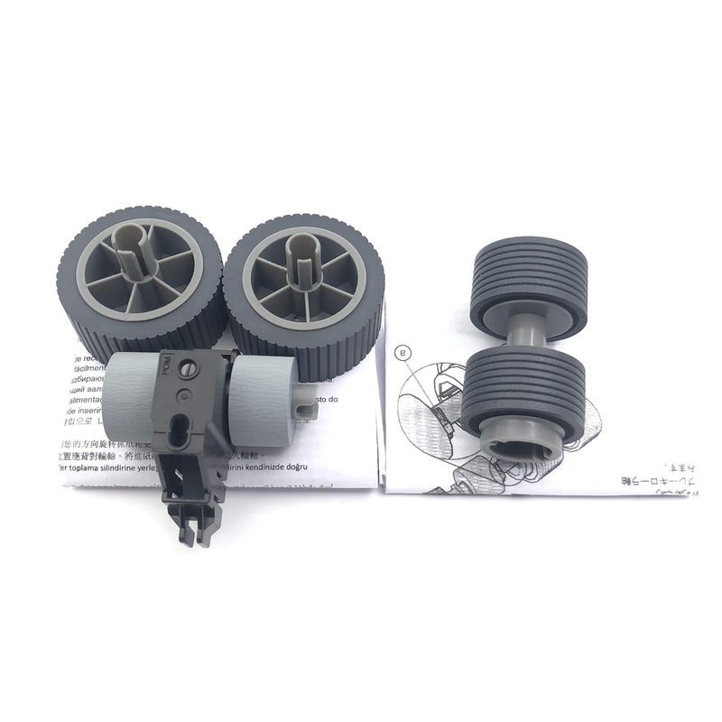 OKLILI 1SET X PA03740-K010 PA03740-K011 Consumable Kit Pick Roller + Brake Roller Pickup Roller Separation Roller Compatible with Fujitsu fi-7600 fi-7700 fi-7700S - Image 2